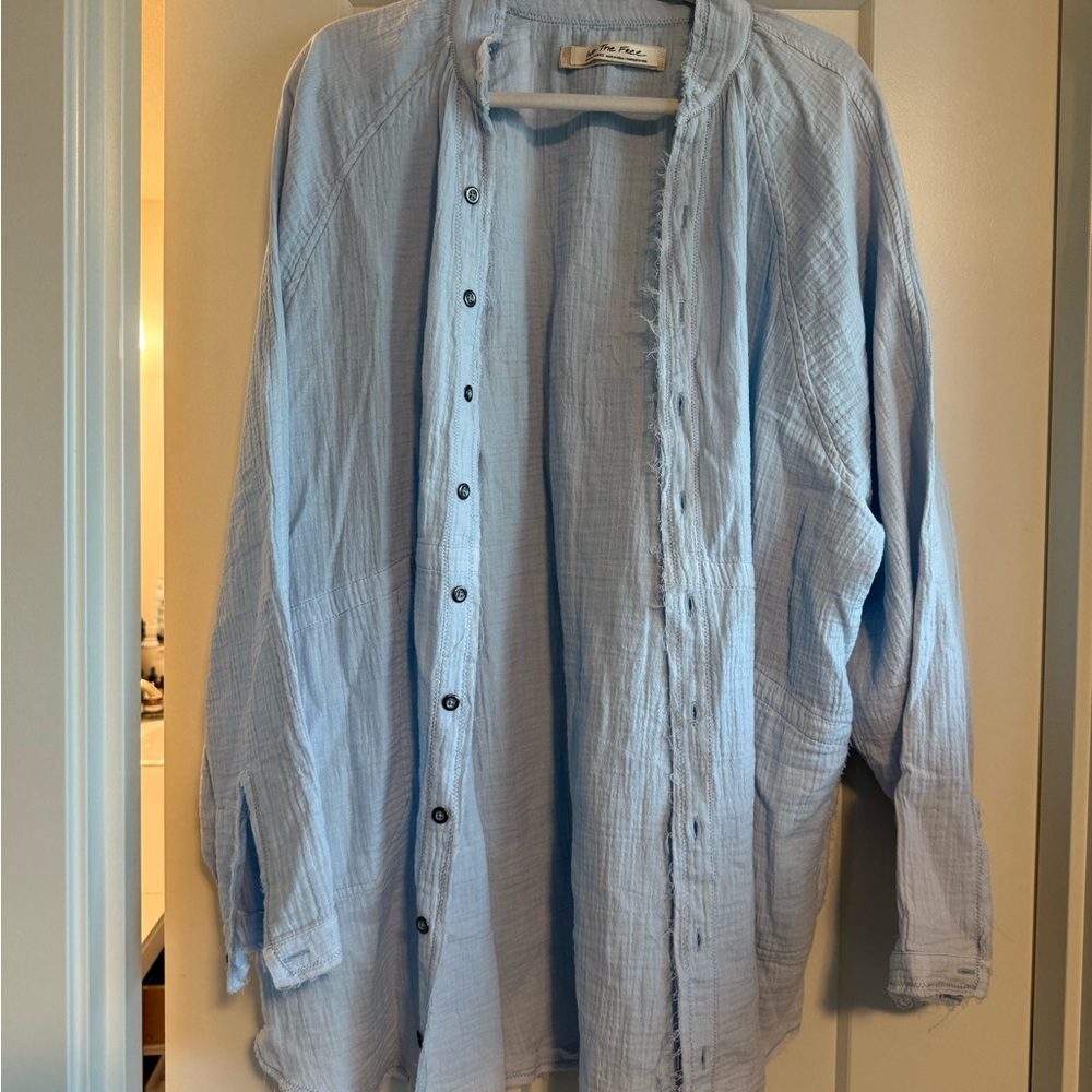 Free peopleLight Blue button down